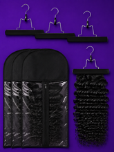 Load image into Gallery viewer, Hair Bundle Storage Bag & Hanger Set